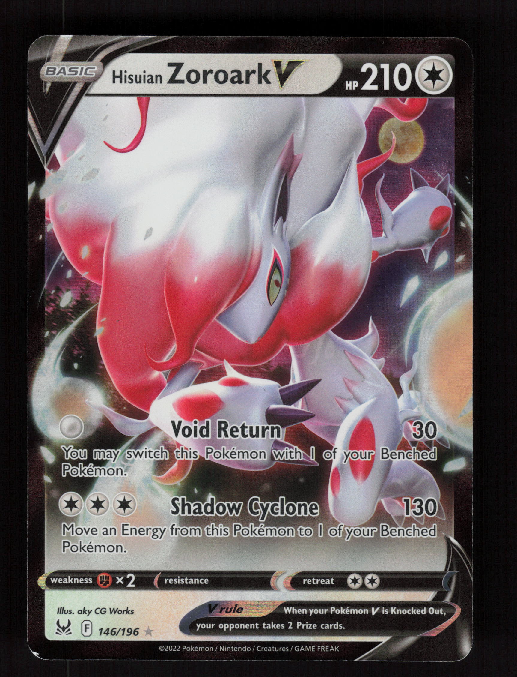 Hisuian Zoroark V 146/196 - Ultra Rare 
