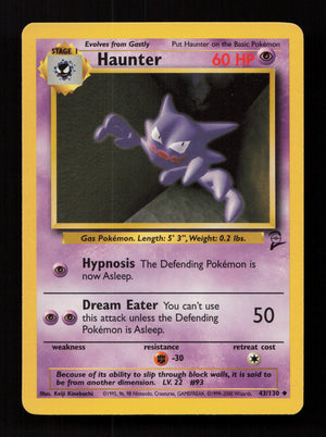 Haunter 043/130 - Uncommon - Base Set 2