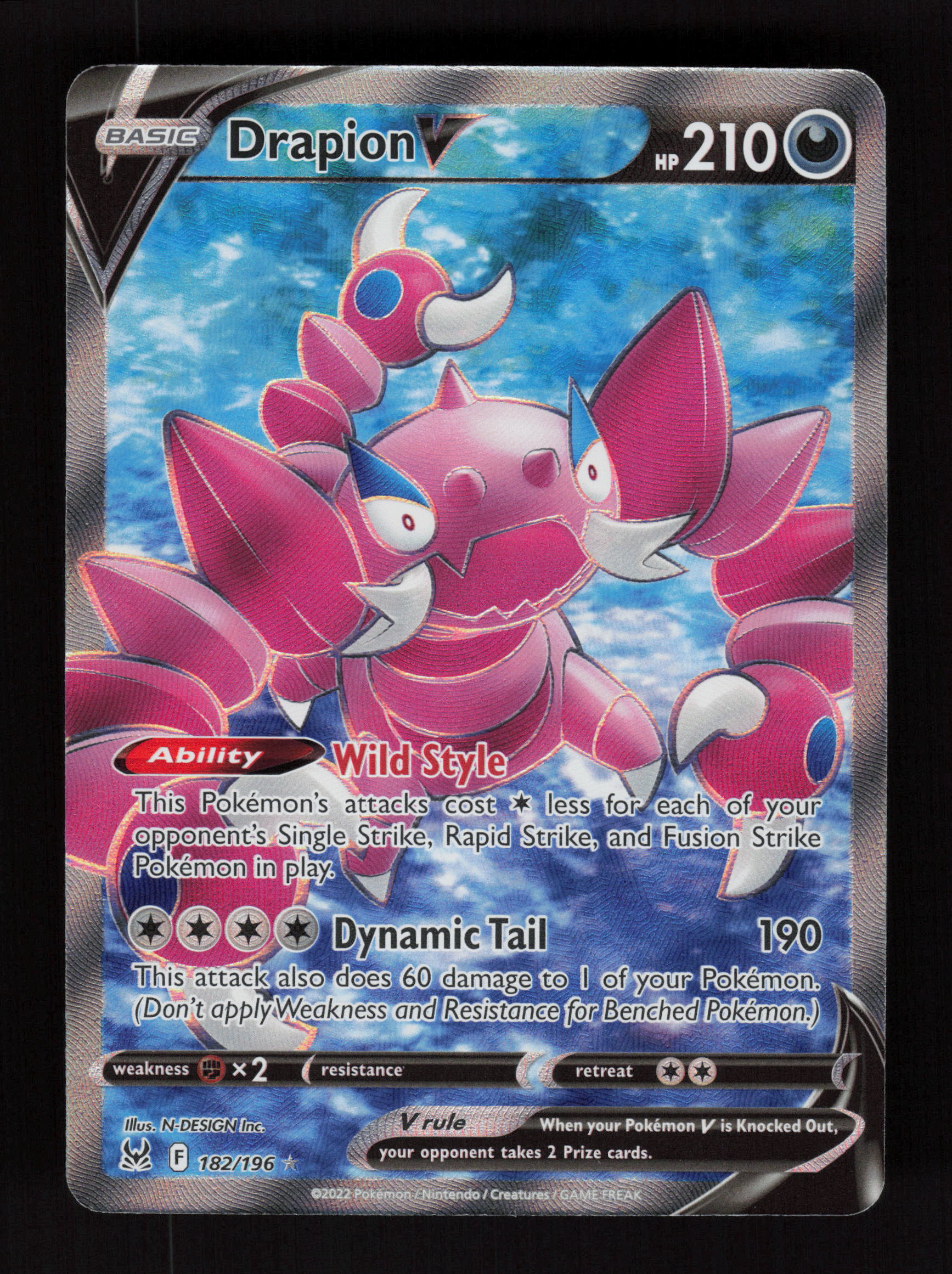 Drapion V 182/196 - Ultra Rare - Lost Origin 