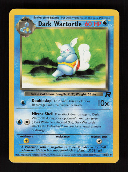 Dark Wartortle 46/82 - Uncommon - Team Rocket