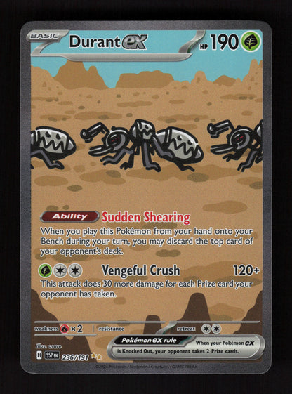 Durant ex 236/191 - Special Illustration Rare - SV08: Surging Sparks 