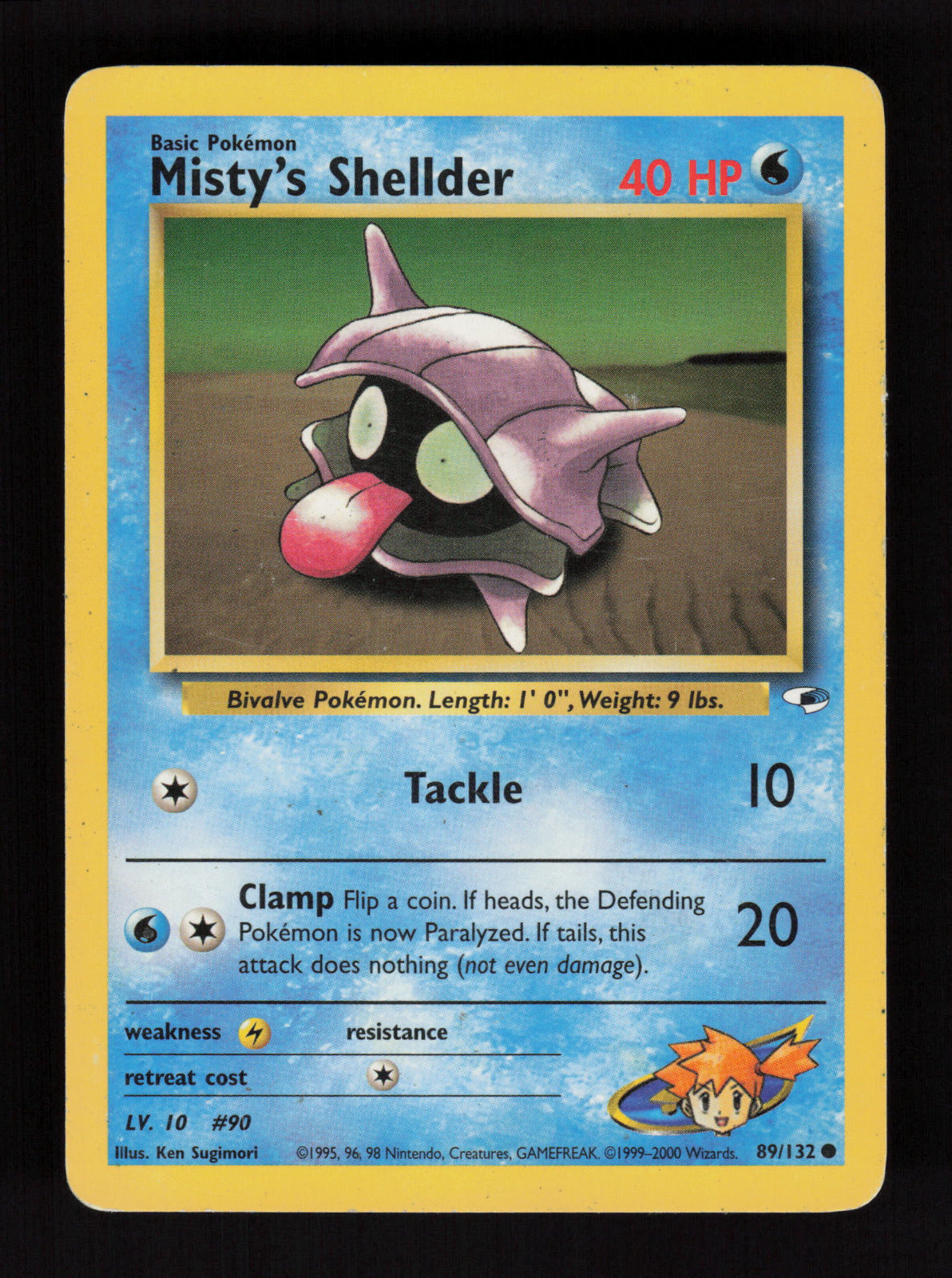 Misty's Shellder 089/132 - Common - Gym Heroes
