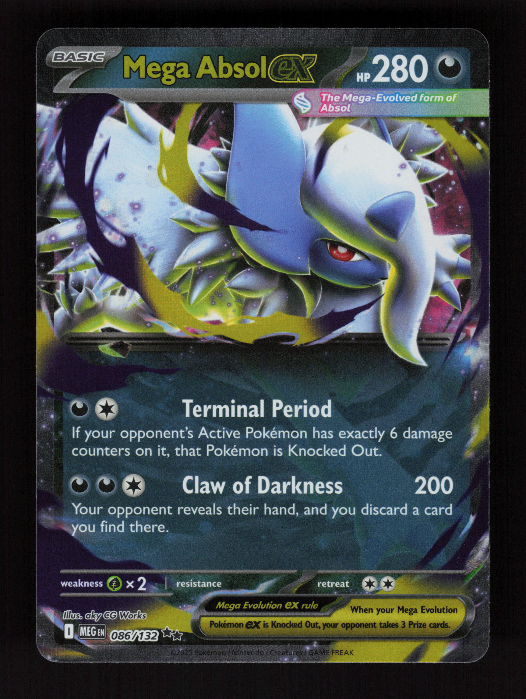 Mega Absol ex - 086/132 - Double Rare - ME01: Mega Evolution