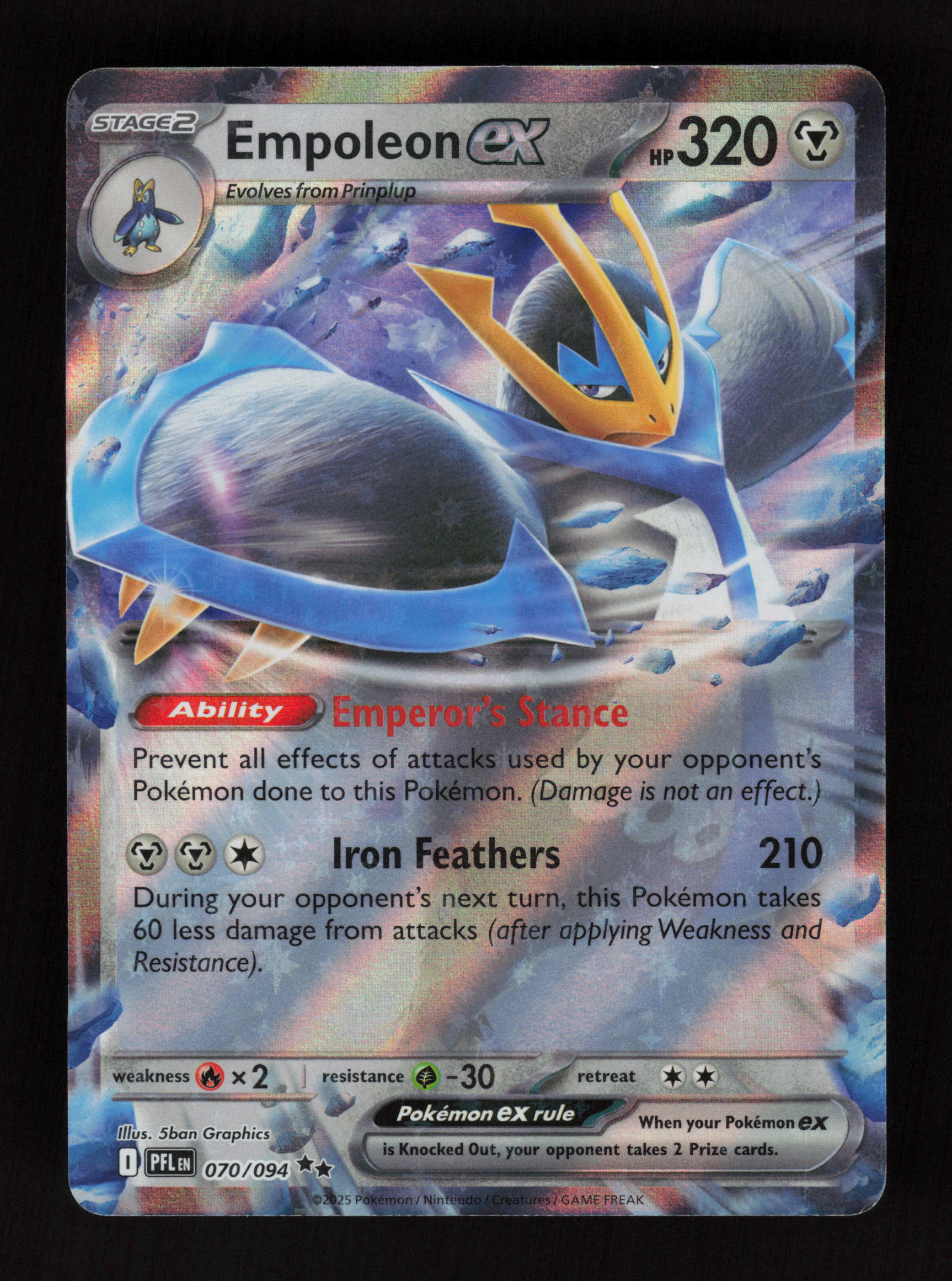 Empoleon ex - 070/094 - Double Rare - ME02: Phantasmal Flames
