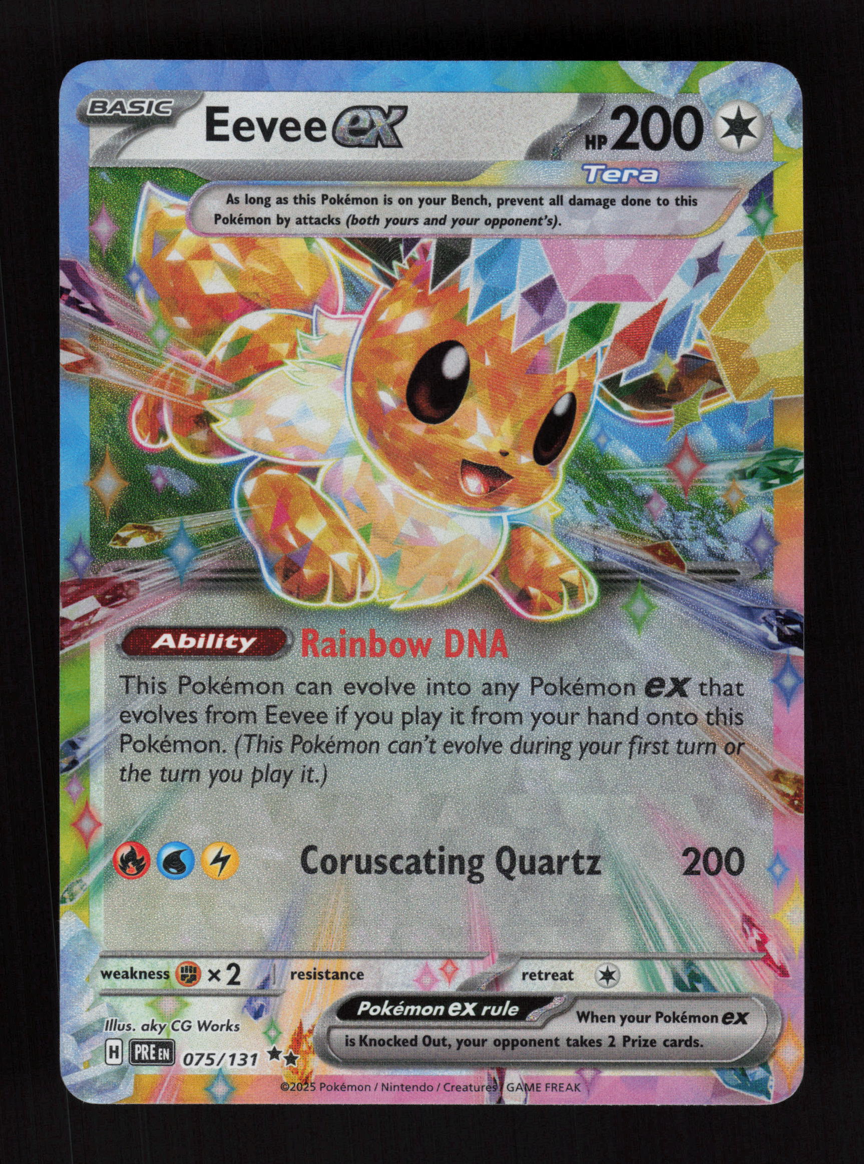 Eevee ex 075/131 - Double Rare - SV: Prismatic Evolutions
