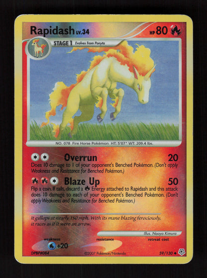 Rapidash 59/130 - Reverse Holo - Diamond and Pearl