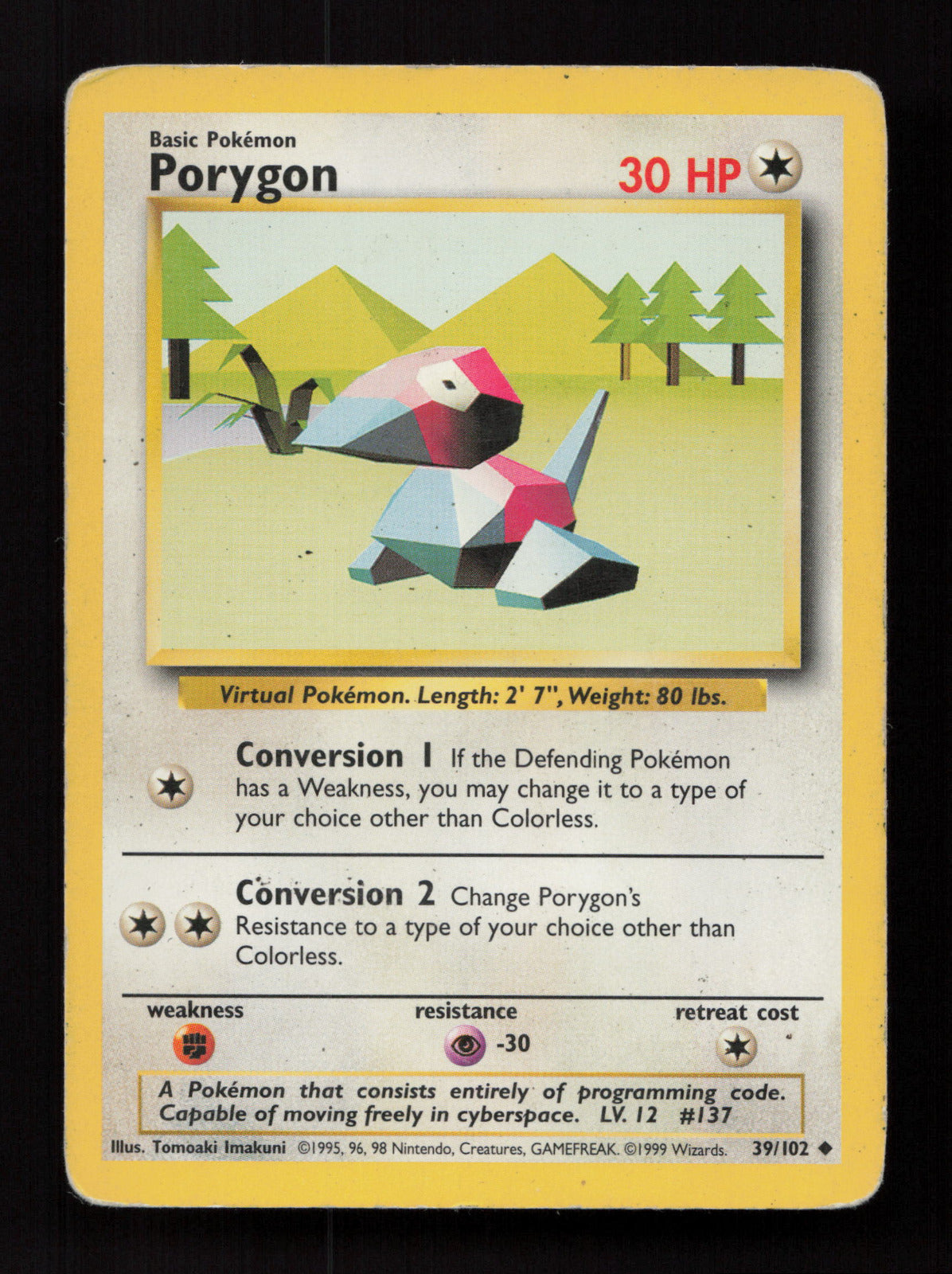 Porygon 039/102 - Uncommon - Base Set 