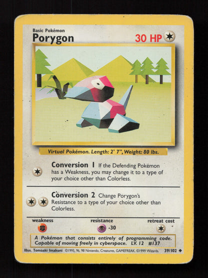Porygon 039/102 - Uncommon - Base Set 