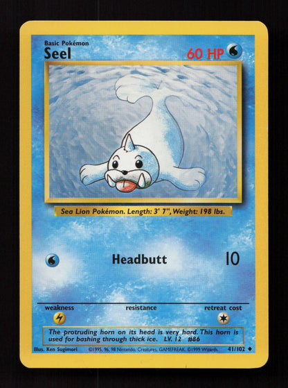 Seel 041/102 - Uncommon - Base Set