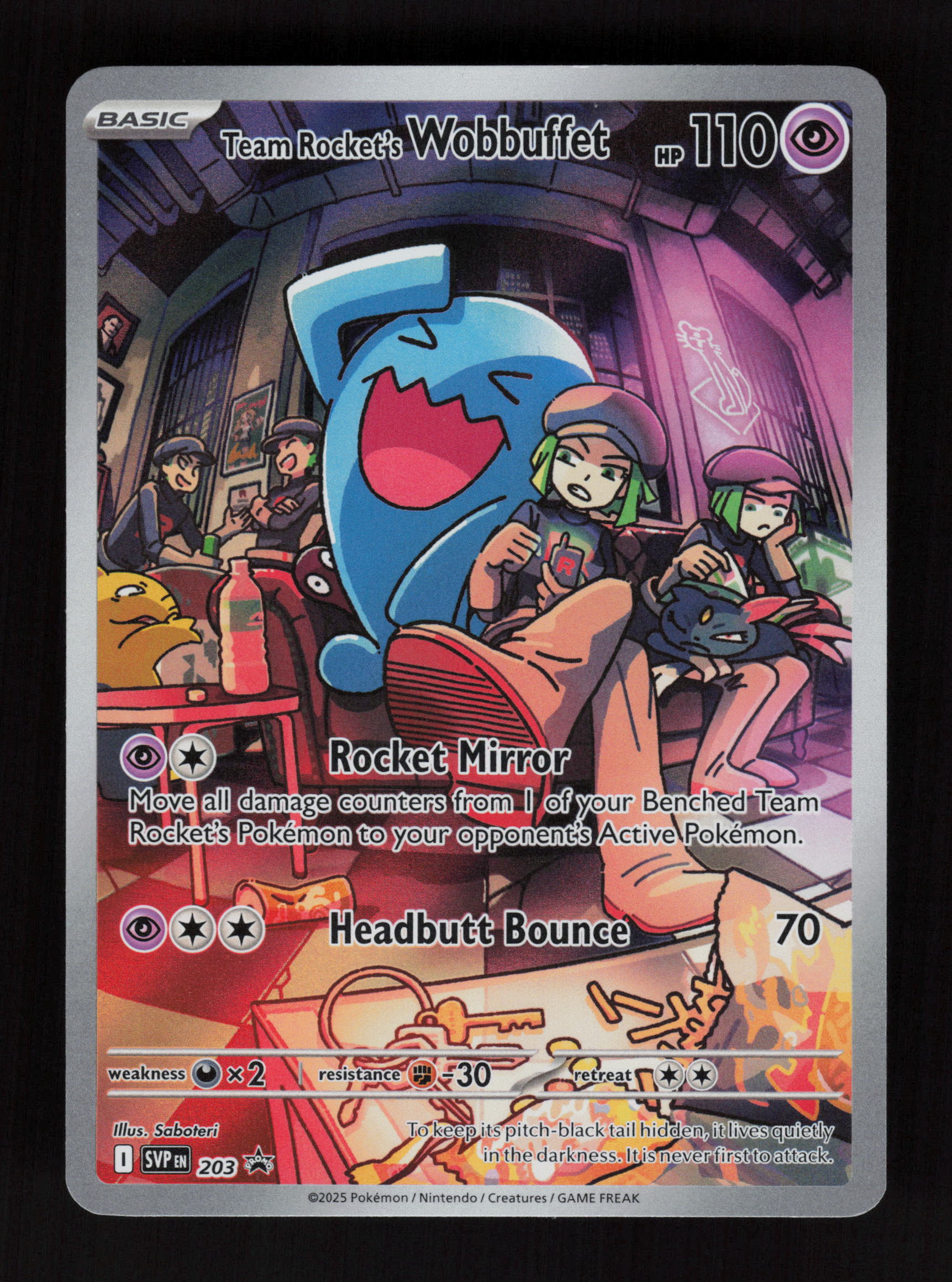Team Rocket's Wobbuffet 203 - Promo - SV: Scarlet & Violet Promo Cards 