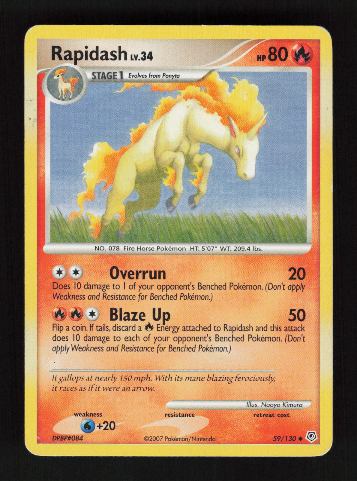 Rapidash 59/130 - Uncommon - Diamond and Pearl