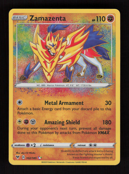 Zamazenta 102/185 - Amazing Rare - SWSH04: Vivid Voltage 