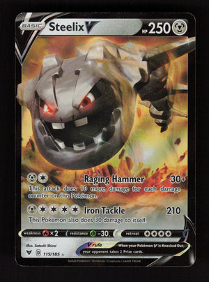 Steelix V 115/185 - Ultra Rare - SWSH04: Vivid Voltage