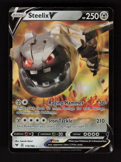 Steelix V 115/185 - Ultra Rare - SWSH04: Vivid Voltage