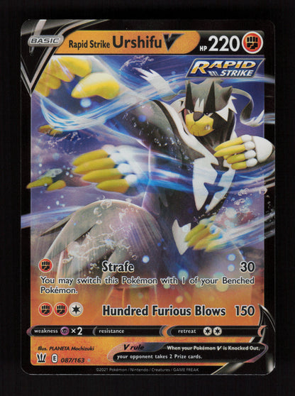 Rapid Strike Urshifu V 087/163 - Ultra Rare - SWSH05: Battle Styles