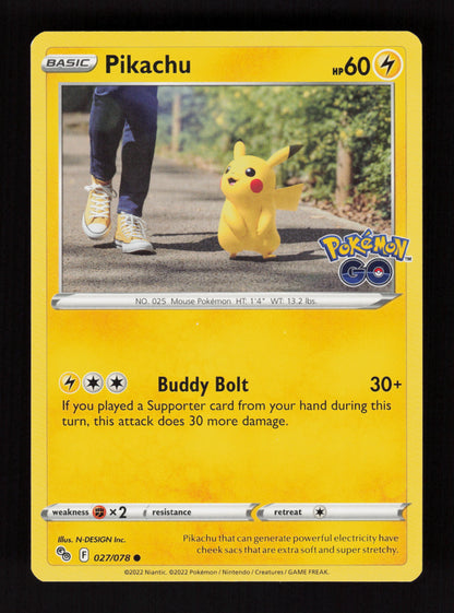 Pikachu 027/078 - Common - Pokemon GO 