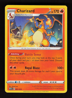Charizard Promo McDonald's Promos 2024 001/015 NM