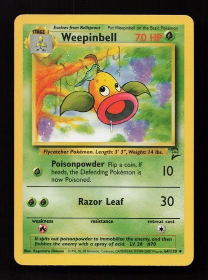 Weepinbell 064/130 - Uncommon - Base Set 2