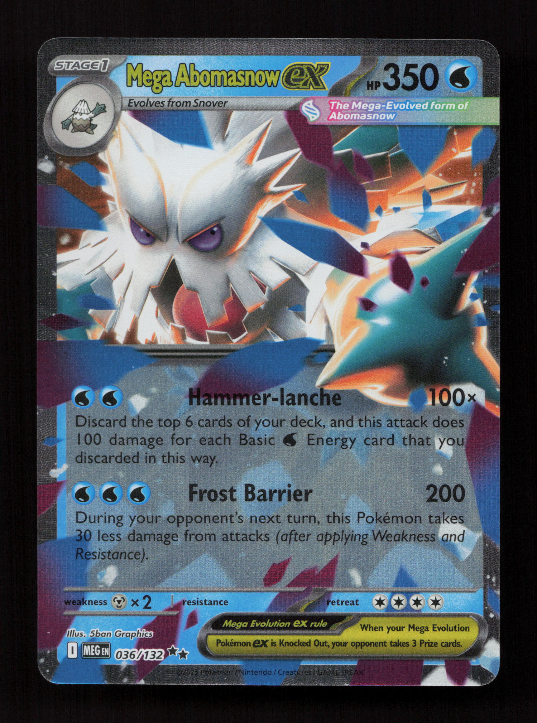 Mega Abomasnow ex - 036/132 - Double Rare - ME01: Mega Evolution