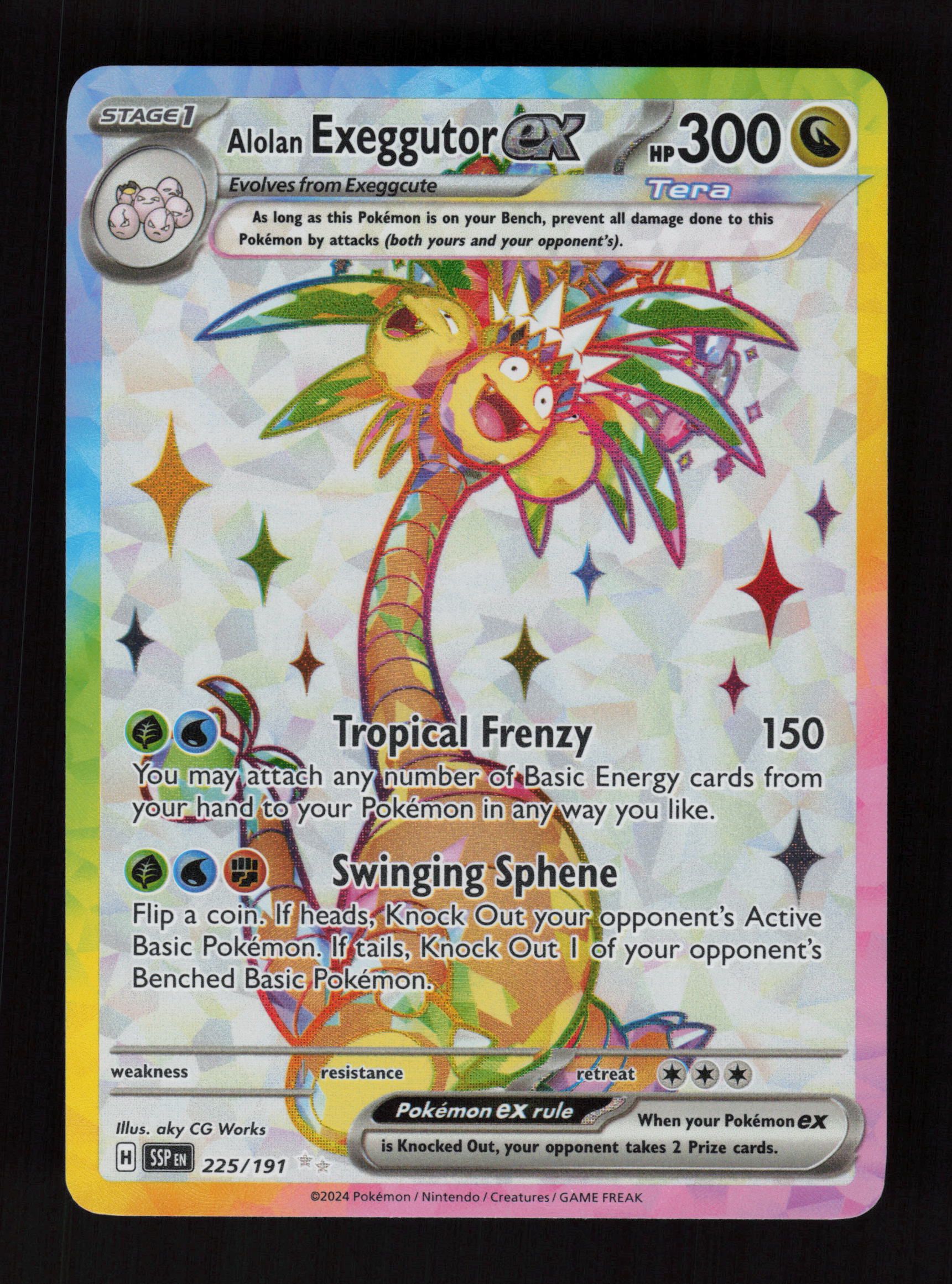 Alolan Exeggutor ex - 225/191 - Ultra Rare - SV08: Surging Sparks