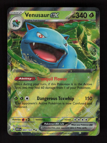 Venusaur ex - 003/165 - Double Rare - SV: Scarlet & Violet 151