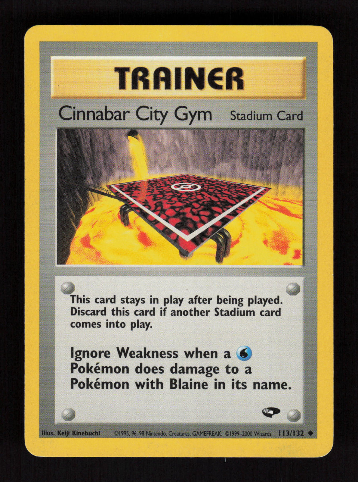 Cinnabar City Gym 113/132 - Uncommon - Gym Challenge