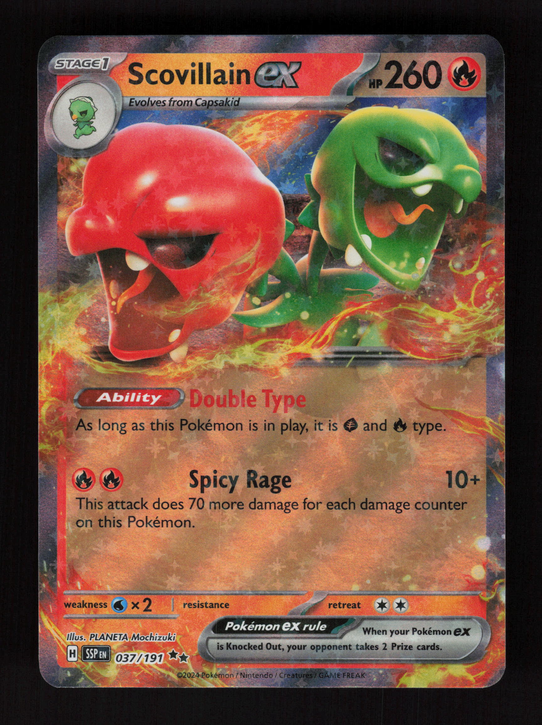 Scovillain ex - 037/191 - Double Rare - SV08: Surging Sparks