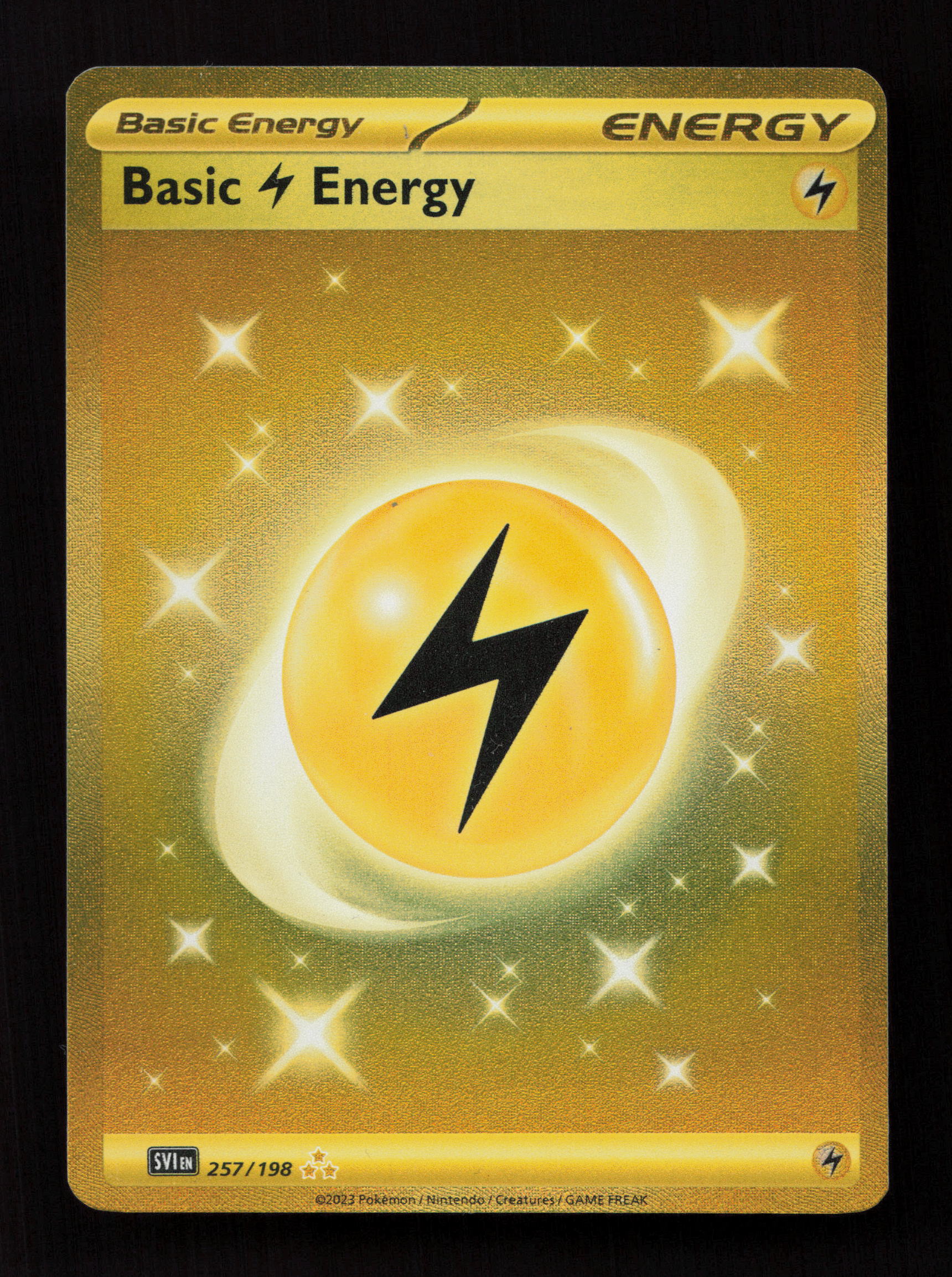 Basic Lightning Energy 257/198 - Hyper Rare - SV01: Scarlet & Violet Base Set 