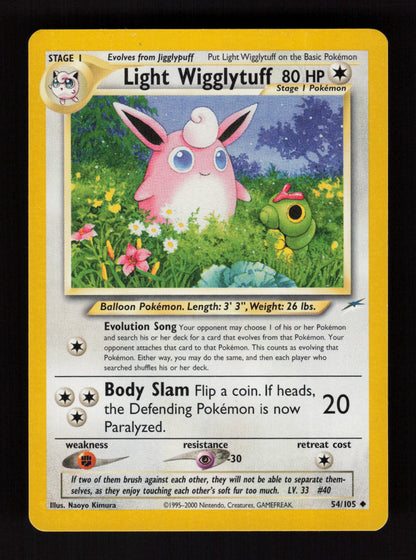 Light Wigglytuff 054/105 - Uncommon - Neo Destiny