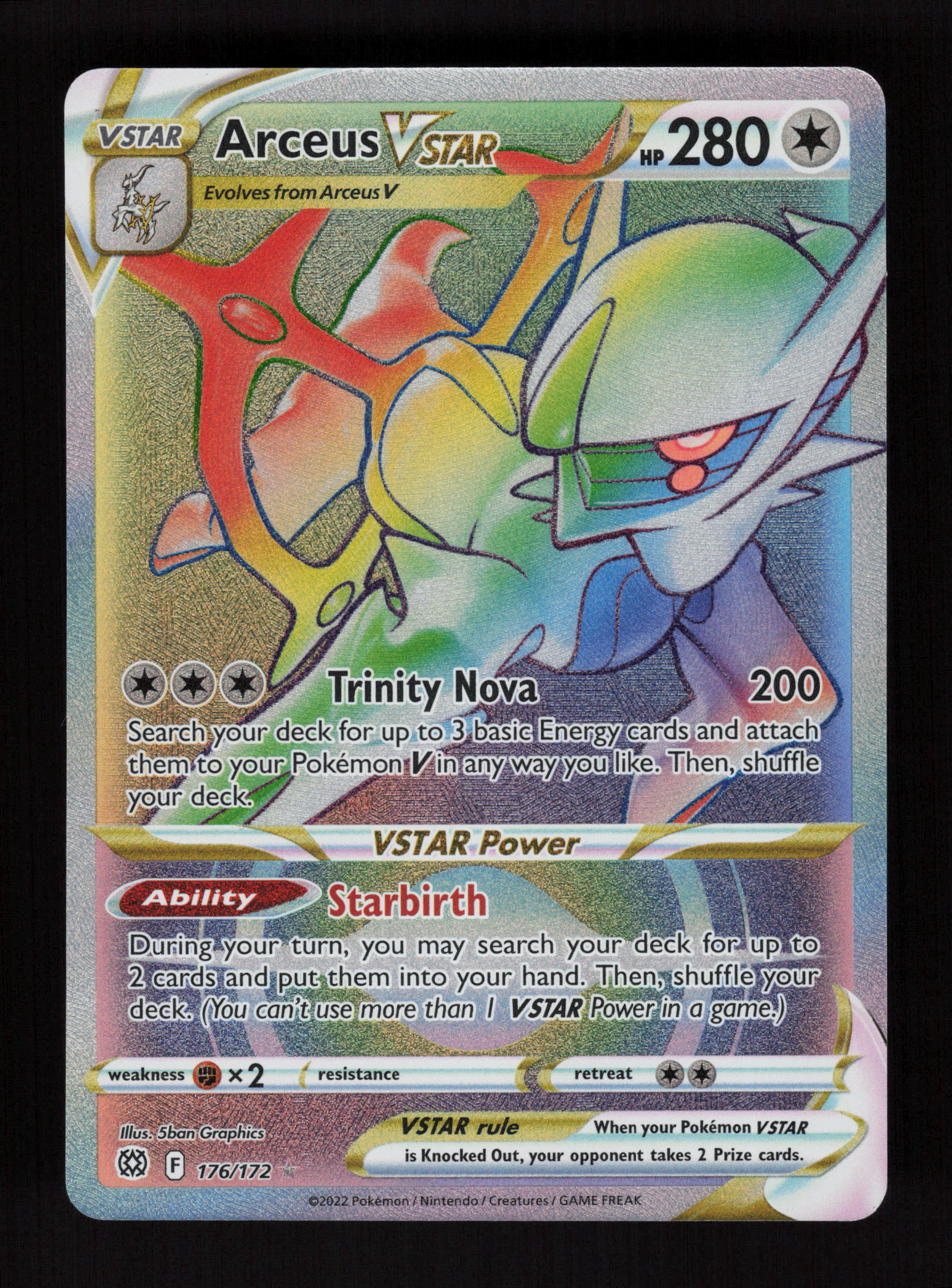 Arceus VSTAR 176/172 - Secret Rare - SWSH09: Brilliant Stars