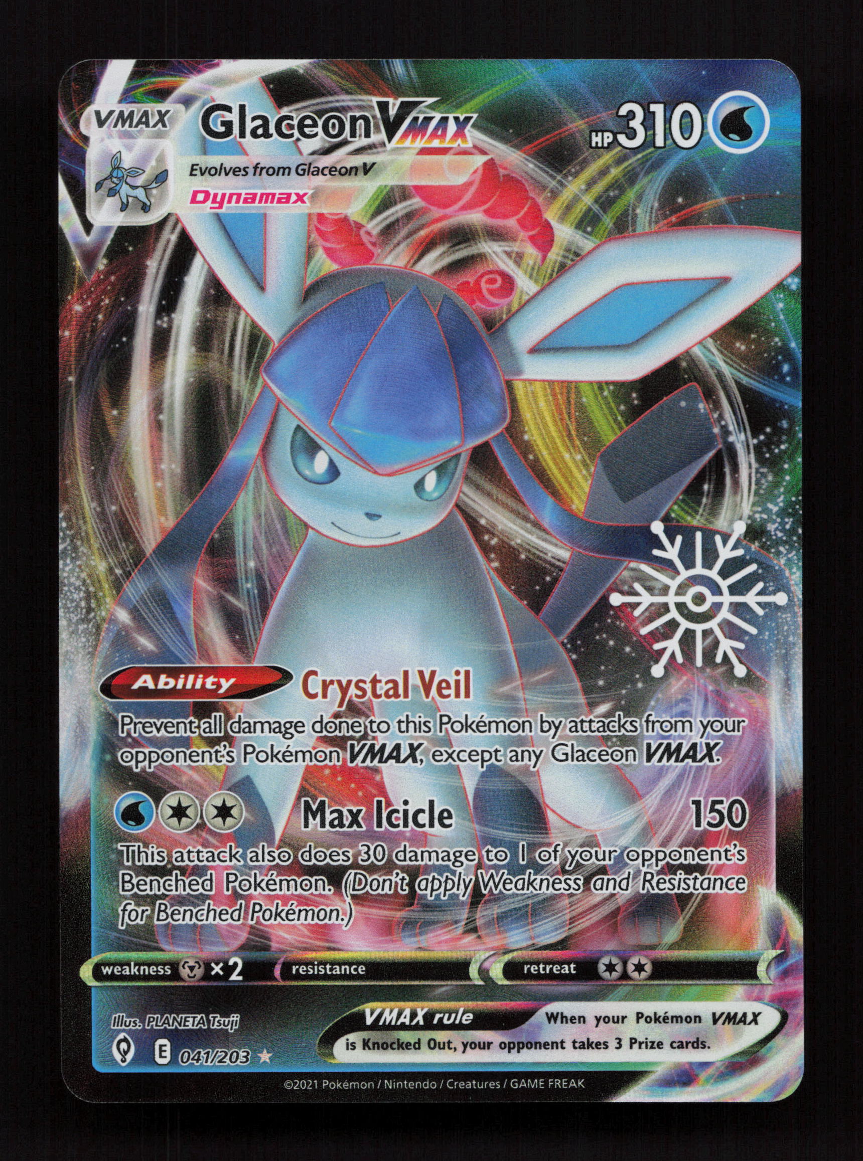 Glaceon VMAX - (Holiday Calendar) 041/203 - Ultra Rare