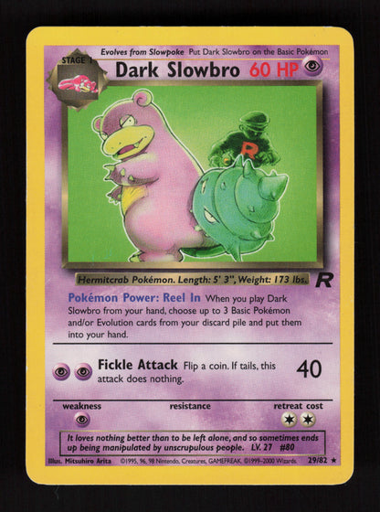 Dark Slowbro 29/82 - Rare - Team Rocket