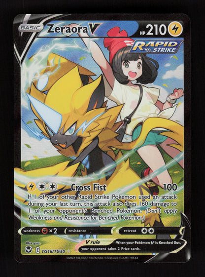 Zeraora V TG16/TG30 - Ultra Rare - SWSH12: Silver Tempest Trainer Gallery 