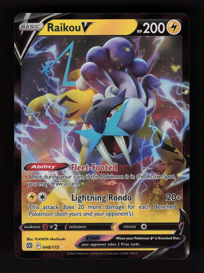 Raikou V 048/172 - Ultra Rare - SWSH09: Brilliant Stars