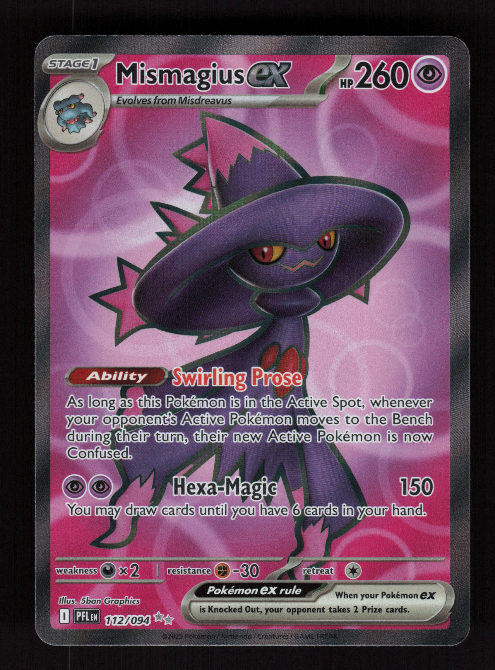 Mismagius ex 112/094 - Ultra Rare - Phantasmal Flames 