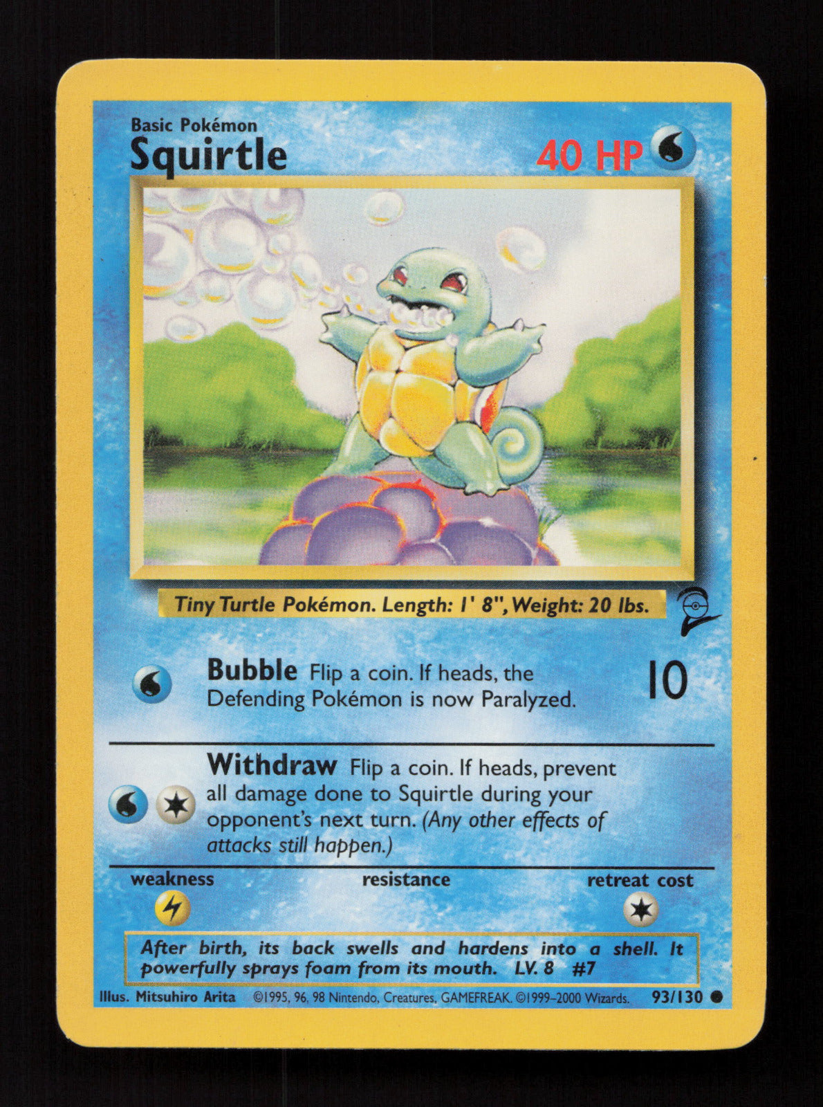 Squirtle 093/130 - Common - Base Set 2