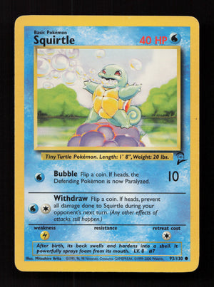 Squirtle 093/130 - Common - Base Set 2