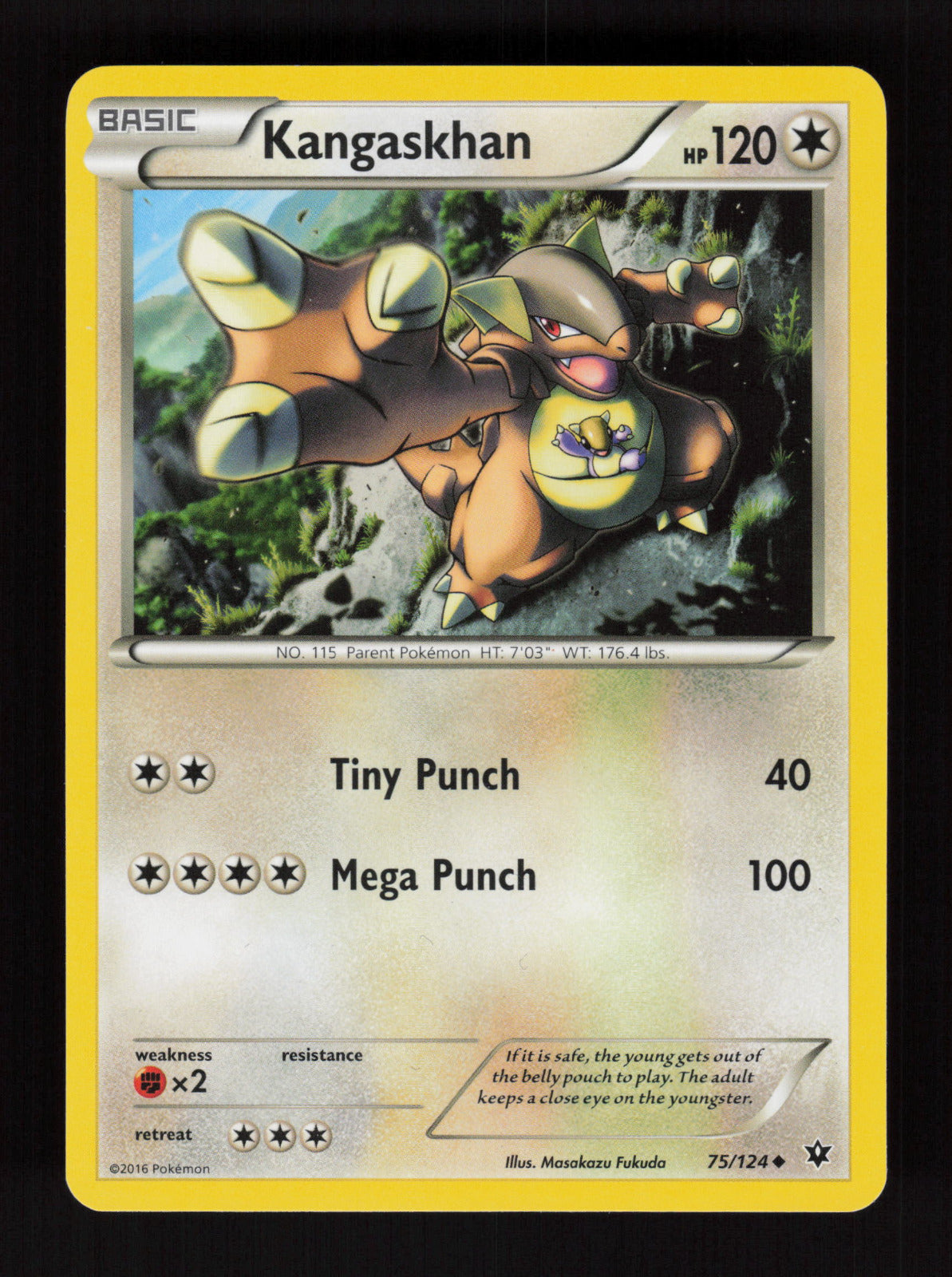 Kangaskhan 75/124 - Uncommon - XY - Fates Collide