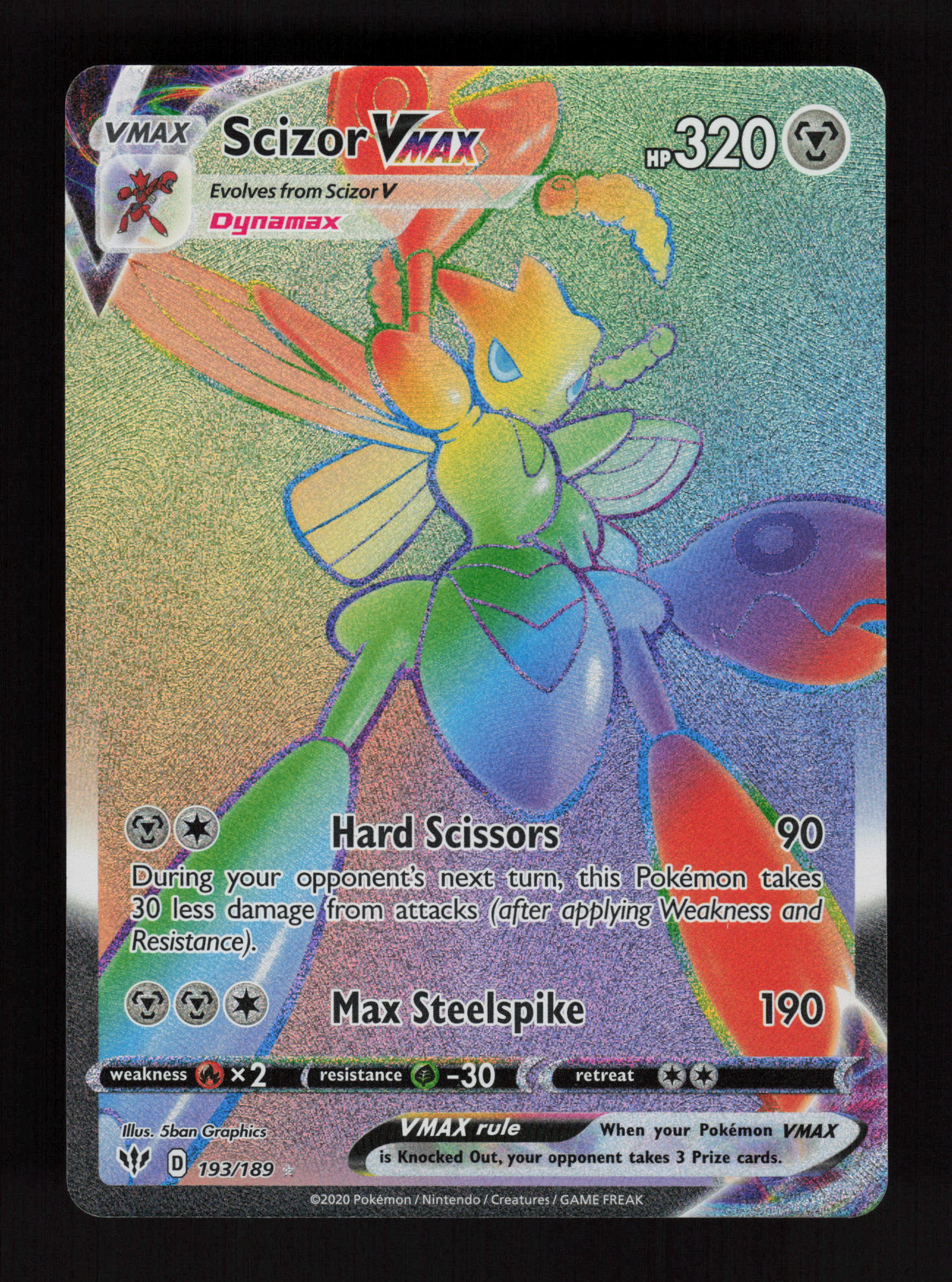 Scizor VMAX 193/189 - Secret Rare - Darkness Ablaze