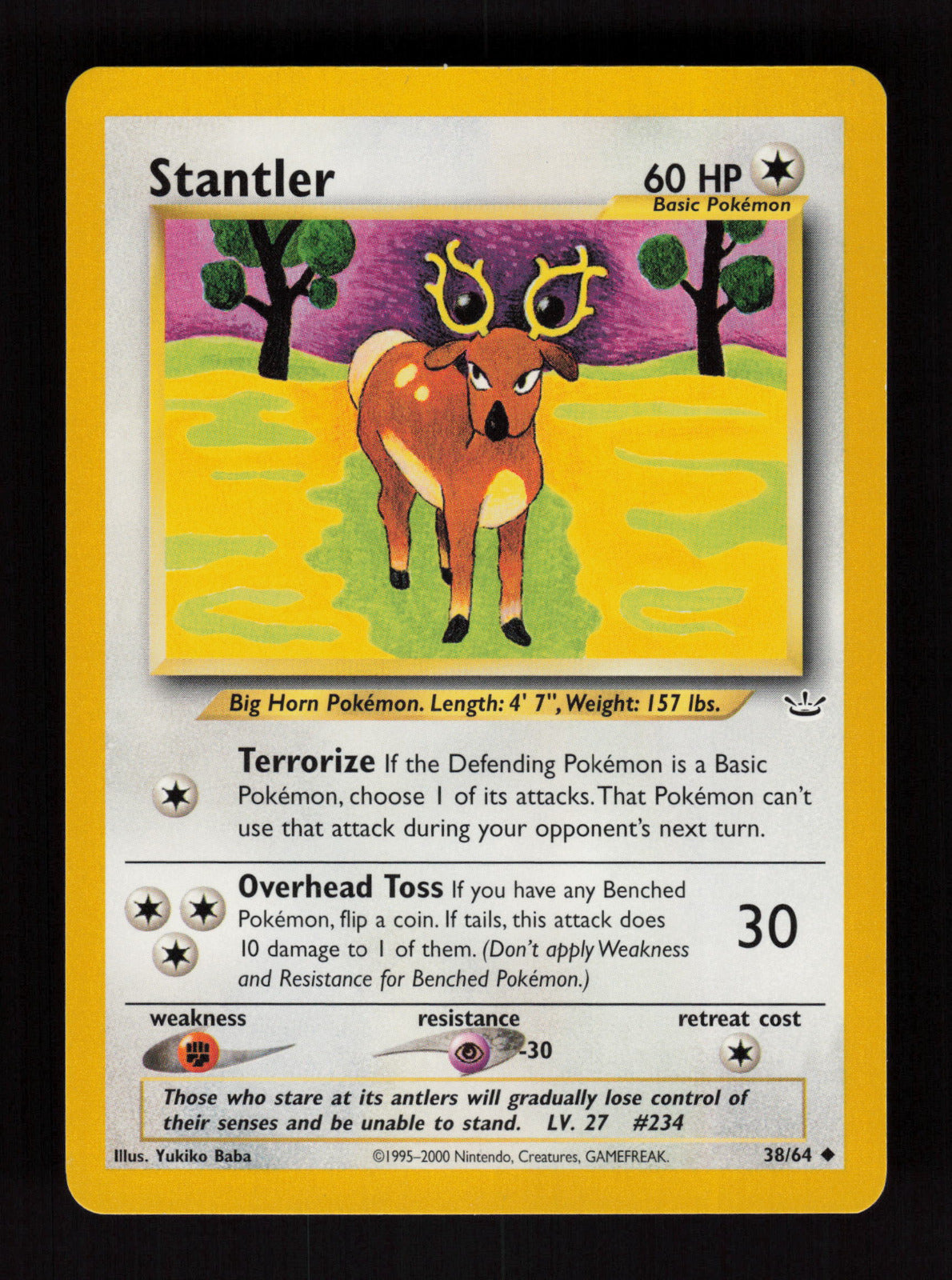 Stantler 38/64 - Uncommon - Neo Revelation