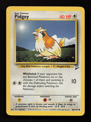 Pidgey 086/130 - Common - Base Set 2