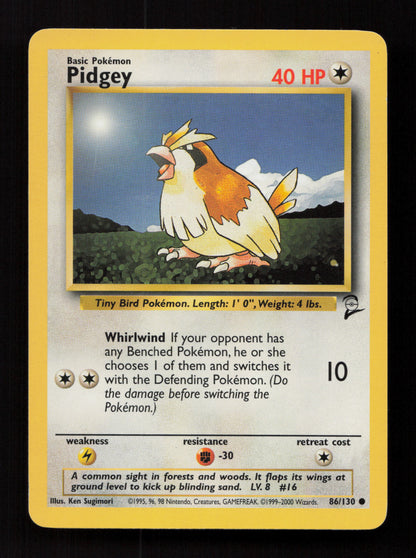 Pidgey 086/130 - Common - Base Set 2