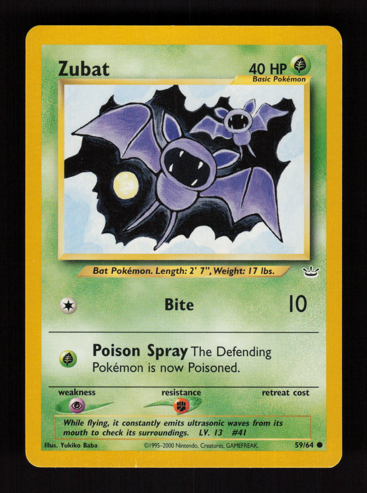 Zubat 59/64 - Common - Neo Revelation