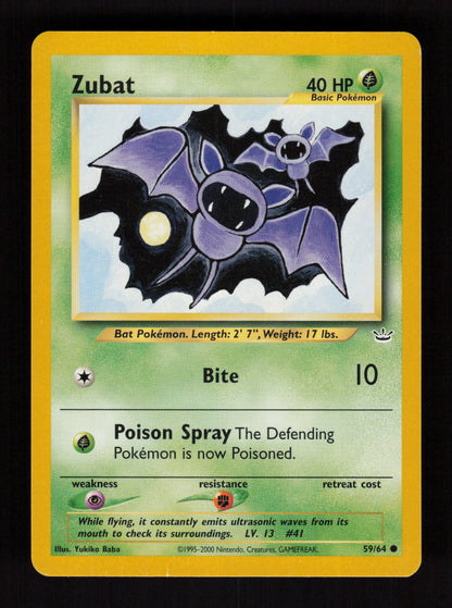 Zubat 59/64 - Common - Neo Revelation