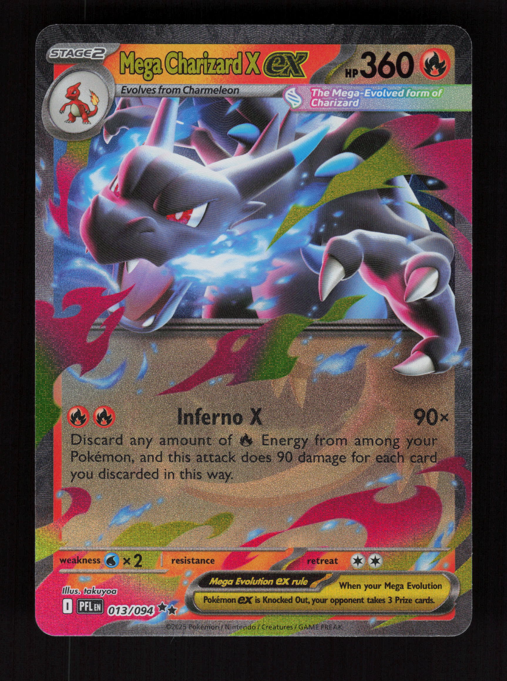 Mega Charizard X ex 013/094 - Double Rare - Phantasmal Flames