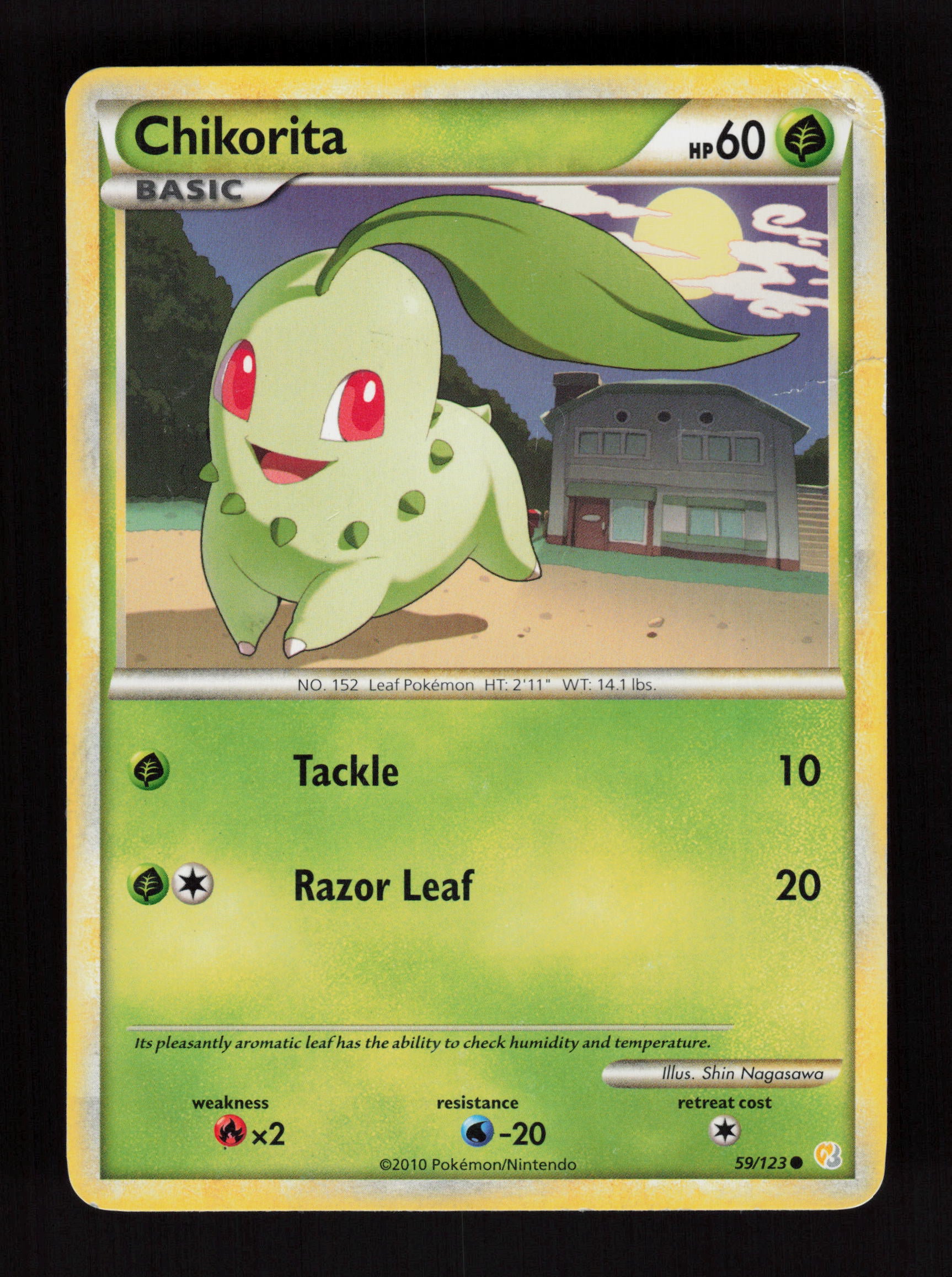 Chikorita 59/123 - Common - HeartGold SoulSilver 