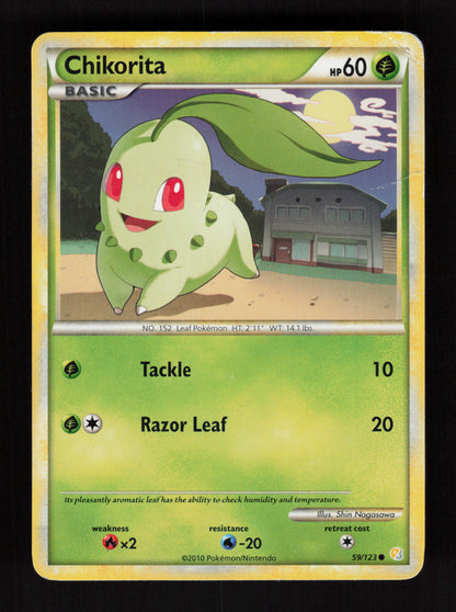 Chikorita 59/123 - Common - HeartGold SoulSilver 