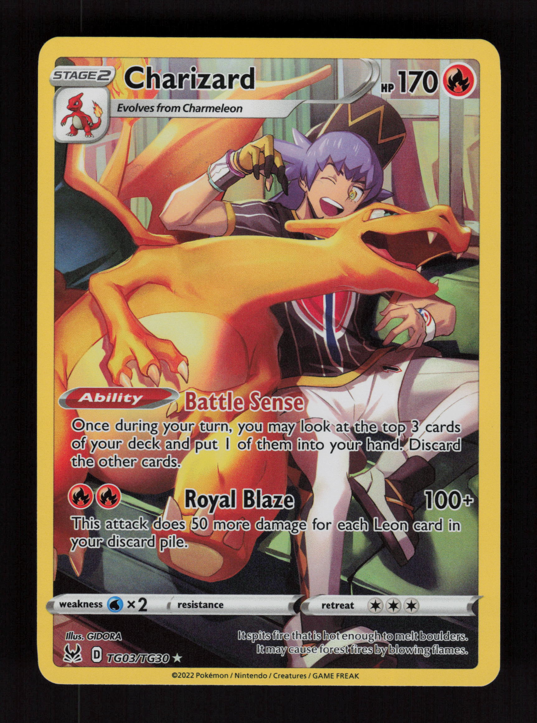 Charizard TG03/TG30 - Ultra Rare - Lost Origin Trainer Gallery