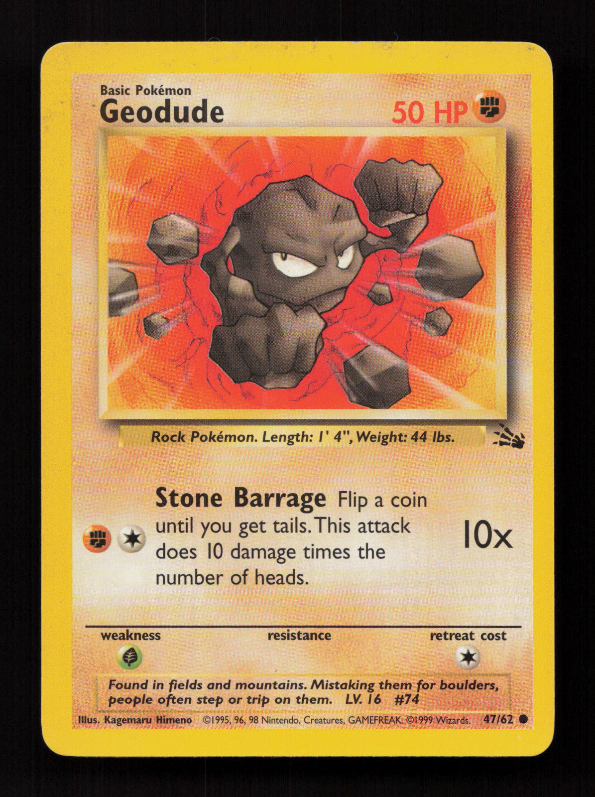 Geodude 47/62 - Common - Fossil