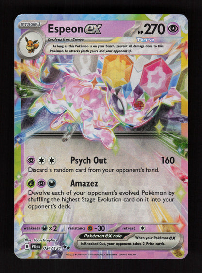 Espeon ex 034/131 - Double Rare -Prismatic Evolutions